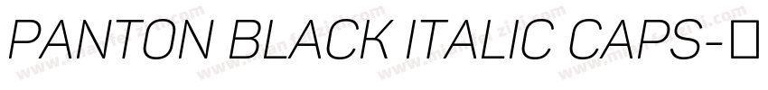 Panton Black italic Caps字体转换